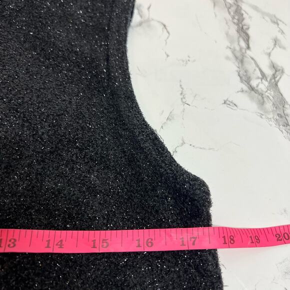 St. John metallic sparkle mock neck top - Picture 4 of 5